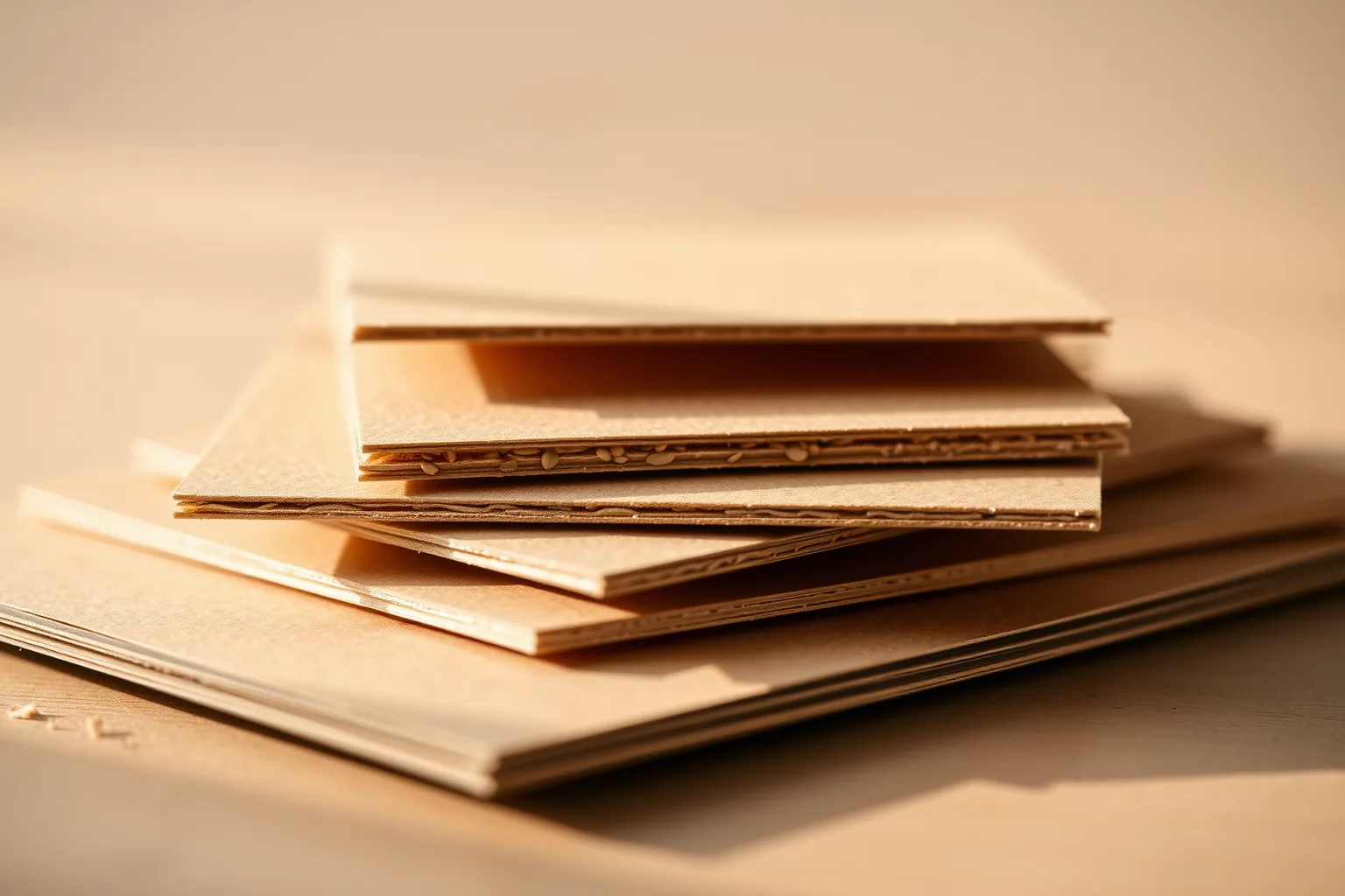 Warm material surface in low sunlight