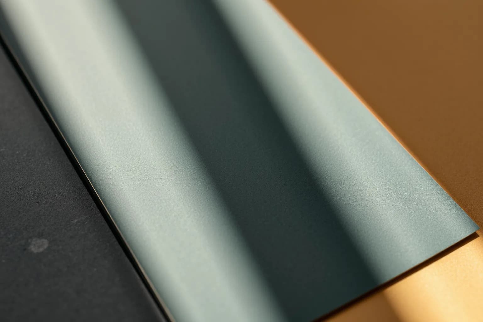 Warm material surface in low sunlight